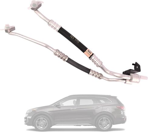 أنابيب المياه المبرد وأنبوب خرطوم تفريغ المبردات 97761-2W801 متوافق مع Hyundai Santa Fe 2013 2014 2015 2016 2017 2018 2019 استبدال 977612W800 مجموعة أنابيب مكيف الهواء in Saudi Arabia