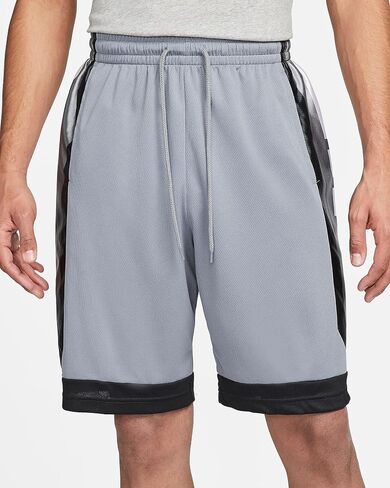 Nike Dri-FIT Elite Men's Basketball Shorts (XX-Large, Cool Grey/Black/White/White) in Saudi Arabia