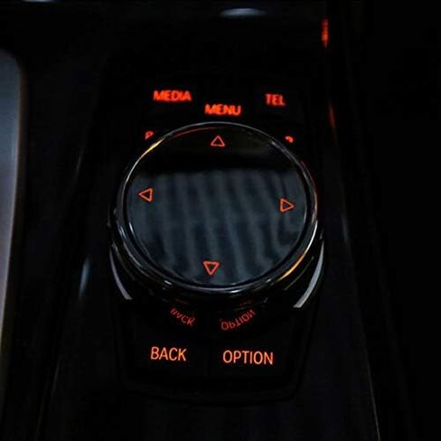 Multi Media Knob Cover,Car Interior Big Multimedia Buttons Cover Molding Trim for BMW F10 F20 F30 for iDrive(Ceramic Black) in Saudi Arabia