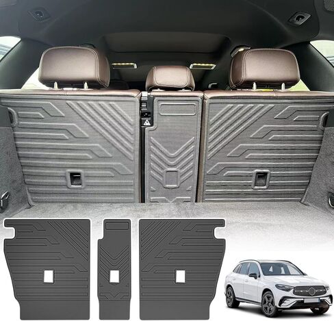 Mercedes Benz GLC 2016-2022 Rear Seat Back Cover Backrest Protector for GLC250 GLC300 GLC350 GLC43 AMG Class Accessories All Weather Split Dog Liner Pet Mat Cargo Trunk Liner in Saudi Arabia