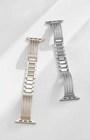 Metal Watch Band for Women,Sport Smartwatch Bands Compatible with Apple Watch Series 1/2/3/4/5/6/7/8/SE/Ultra for Bands 38mm 40mm 41mm in Saudi Arabia