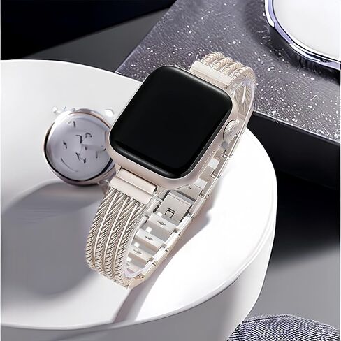 Metal Watch Band for Women,Sport Smartwatch Bands Compatible with Apple Watch Series 1/2/3/4/5/6/7/8/SE/Ultra for Bands 38mm 40mm 41mm in Saudi Arabia