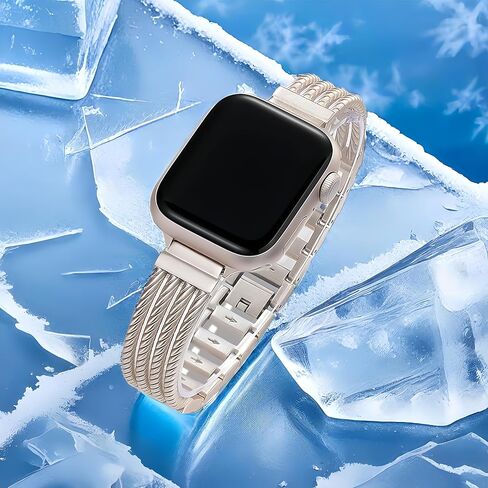 Metal Watch Band for Women,Sport Smartwatch Bands Compatible with Apple Watch Series 1/2/3/4/5/6/7/8/SE/Ultra for Bands 38mm 40mm 41mm in Saudi Arabia