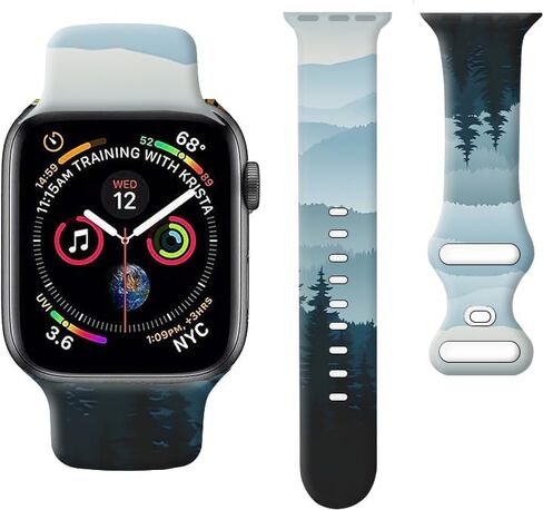 wumswuCompatible with iWatch Band 38mm 40mm 41mm 42mm 44mm 45mm 49mm for Women Girl, Cute Fadeless Replacement Strap for iWatch SE Series 9 8 7 6 5 4 3 2 1 Ultra in Saudi Arabia