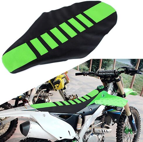 Dirt Bike Seat Cover Universal Gripper Rubber Motorcycle KX65 KX85 KX450F KX250 Soft Pit Dirt Bikes (Green) in Saudi Arabia