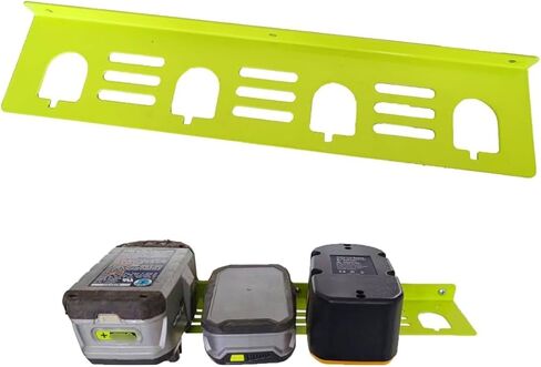 Metal Battery Holder Mounting Organizer Fit for RYOBI 18V Ni-Mh Lithium-Ion ONE+ Battery 1PACK in Kuwait