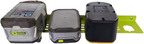Metal Battery Holder Mounting Organizer Fit for RYOBI 18V Ni-Mh Lithium-Ion ONE+ Battery 1PACK in Kuwait