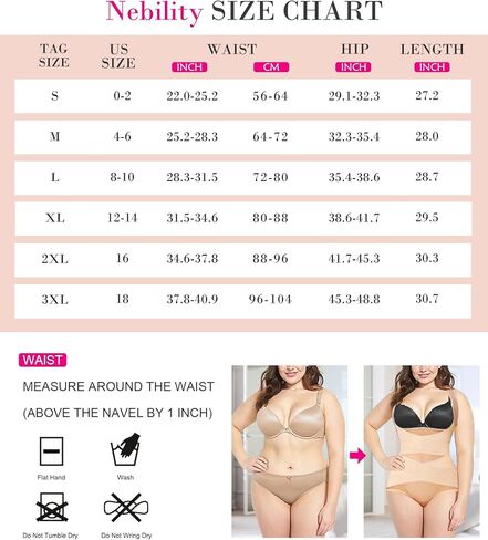 Nebility Thong Shapewear Bodysuit for Women Tummy Control Body Shaper Faja Seamless Waist Trainer Corset Stomach Girdles in Kuwait