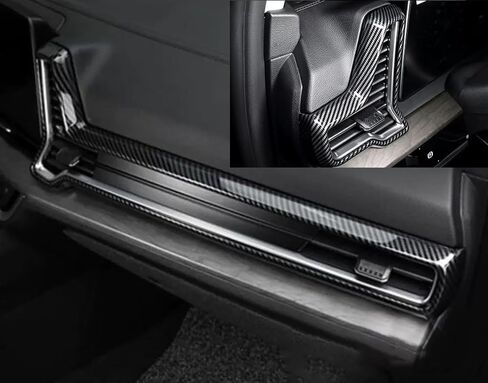 Car Accessories Fit for 2023 Kia Sportage SUV Interior Front Center Console Side Air Vents Outlet Cover Trim Frame (Carbon Fiber Style) ABS 2 PCS in Saudi Arabia