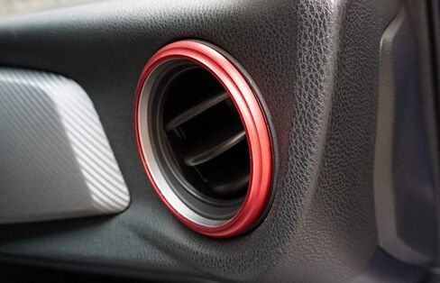 iJDMTOY 2pc Sports Blue Aluminum AC Vent/Opening Trim Decoration Cover Ring Compatible with 2013-2016 Scion FR-S, 2017-2021 Toyota 86, Compatible with 2013-2021 Subaru BRZ in Saudi Arabia