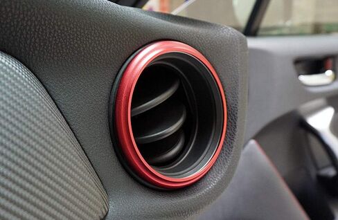 iJDMTOY 2pc Sports Blue Aluminum AC Vent/Opening Trim Decoration Cover Ring Compatible with 2013-2016 Scion FR-S, 2017-2021 Toyota 86, Compatible with 2013-2021 Subaru BRZ in Saudi Arabia