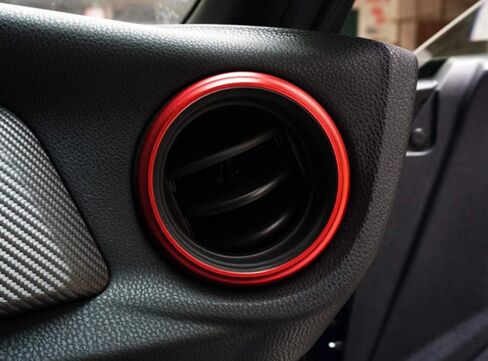 iJDMTOY 2pc Sports Blue Aluminum AC Vent/Opening Trim Decoration Cover Ring Compatible with 2013-2016 Scion FR-S, 2017-2021 Toyota 86, Compatible with 2013-2021 Subaru BRZ in Saudi Arabia