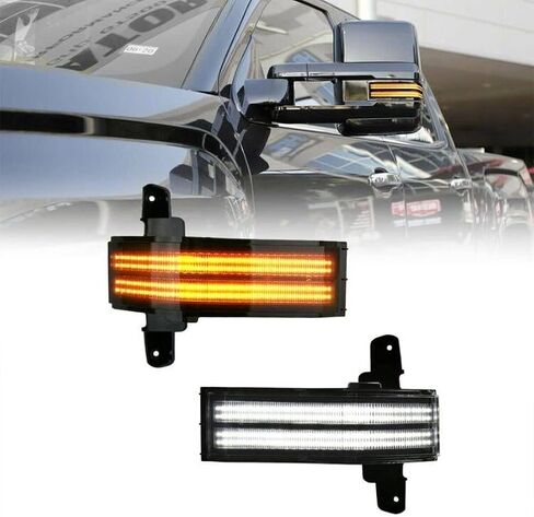 GXARTS LED Side Mirror Marker Light Smoked Lens Amber LED Mirror Turn Signal Light Sequential Switchback Lamp 23444105 23444106 Compatible with Chevy Silverado/GMC Sierra 1500 2500HD 3500HD 2014-2019 in Saudi Arabia