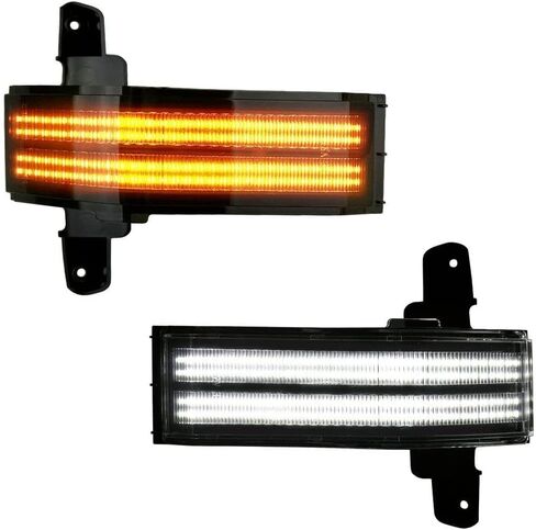 GXARTS LED Side Mirror Marker Light Smoked Lens Amber LED Mirror Turn Signal Light Sequential Switchback Lamp 23444105 23444106 Compatible with Chevy Silverado/GMC Sierra 1500 2500HD 3500HD 2014-2019 in Saudi Arabia