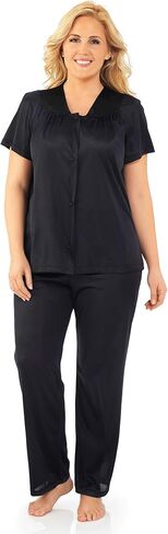 طقم بيجامة نسائي من التريكو المصنوع من النايلون بأكمام قصيرة موديل 90107 رائع in Kuwait