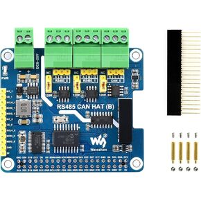 Waveshare Isolated RS485 CAN HAT B Type 2-Ch RS485 and 1-Ch CAN Multi Protections