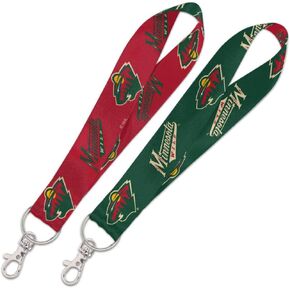 NHL Minnesota Wild Hockey Key Strap with 6 Inch Loop and Swivel Lobster Clasp
