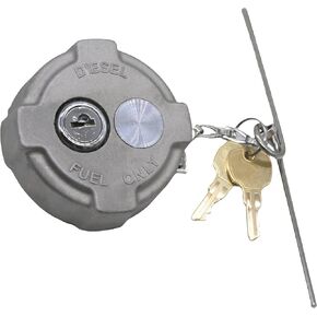 Fokes Locking Diesel Fuel Cap 2 3/8" Compatible with Freightliner M2 Small Semi Box Trucks Fuel Tank, Semi Truck Tank Locking Gas Cap Replace FTA-C-13
