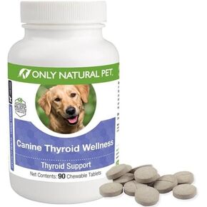 Only Natural Pet Canine Thyroid Wellness Supplment for Dogs - 90 Chewable Tablets