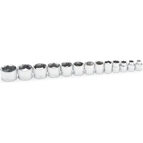 GEARWRENCH 12 Piece 1/4" Drive 6 Point MM Stubby Socket Set - 81394