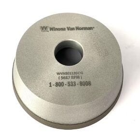 WVN Six-Inch CBN Flywheel Grinding Wheels - Arbor Size 1-1/4" - Various Types (CBN Standard)