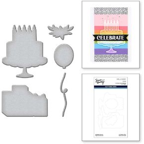 SPELLBINDERS PAPERCRAFTS, INC Spellbinders Etched Dies by Simon Hurley-Birthday Basics, Metal