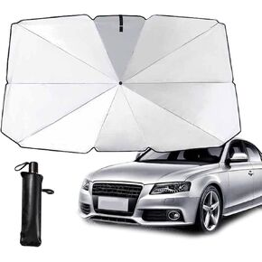 SUV&Car Sunshade Umbrella, car Windshield Sunscreen, car Front Window Umbrella，UV Rays and Heat Sun Visor Protector Foldable Reflector Umbrella brella Shield
