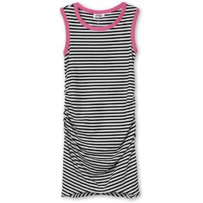Speechless Girls' Sleeveless Rib Knit Ruched Dress