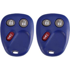 X AUTOHAUX 315MHz MYT3X6898B Replacement Keyless Entry Remote Key Fob for Chevrolet Trailblazer 2002-2009 for GMC Envoy 2002-2009 for Buick Rainier 2004-2007 3 Buttons Blue 2pcs