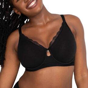 Women's Plus Size Cotton Luxe Unlined Underwire Bra