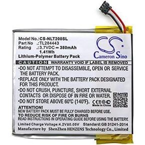 Cameron Sino Li-Polymer 3.70V 380mAh / 1.41Wh Battery Compatible with Nest TL284443, Fits Nest Learning Thermo2nd Generation,Learning Thermostat 3rd Generation,T3007ES,T3008USstat,A0013