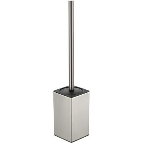 BGL Toilet Brush Holder Stainless Steel 304 Standing Brushed Nickel Square Toilet Bowl Brush for Bathroom Storage and Organization