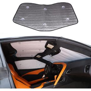 Car Top Sunshade for Chevrolet Corvette C7 2014-2019 Sunshade Top Sun Shade Cover Provides UV Sun Protection，UV Blocker，Roof Sun Protection Accessories