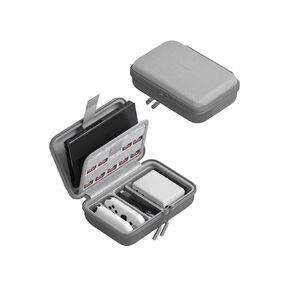 Hagibis Switch Carrying Case for Nintendo Switch and Switch OLED with 9 Games Cartridges Protective Hard Shell Portable Travel Carry Case Shell Pouch for Console & Accessories (Grey)