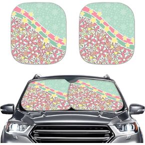 Car Sunshades for Windshield Cute Dog Paw Print Sunshade Blocks UV Rays Protector Keep Your Vehicle Cool Sun Shield Visor Cover Foldable for Car Truck SUV