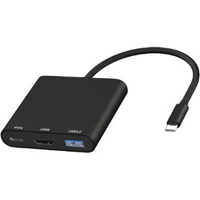 USB HUB HDMI Adapter, USB C to HDMI Multiport Adapter with 100W PD in Charging Port+USB3.0 Port USB-C Docking station,Type C Multiport Dongle Compatible with ipad pro/MacBook Pro/Air/Switch and More