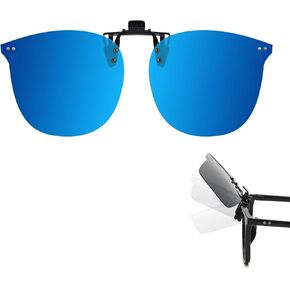 Polarized Clip on Sunglasses Over Prescription Glasses UV400 Protection (Including Non-flip Up & Flip Up) TS-CO-3167