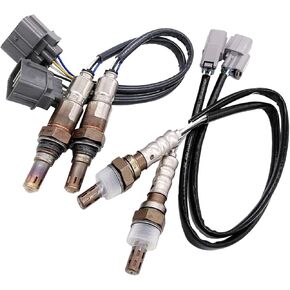 4Pcs Oxygen Sensor 234-5010 234-4355 234-4368 Fits for Honda-Accord Odyssey Pilot Ridgeline Acura MDX RL TL 3.5L Sensor Aftermarket Parts, with 3 Month Warranty