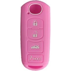KAWIHEN Silicone Key Fob Cover Compatible with Mazda 3 6 CX-7 CX-9 MX-5 Miata KR55WK49383 WAZSKE13D01 GJR9-67-5RY 662F-SKE13D01