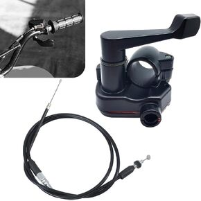 Pack-1 Thumb Throttle Cable, 7/8" 22mm Thumb Throttle Cable Accelerator Control Assembly, Replacement for 50CC 70CC 90CC 110CC 125CC 250CC ATV Quad Go Kart Pit Bike (Black)