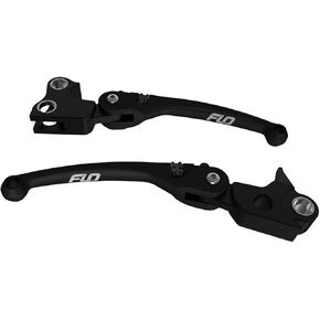 Flo Motorsports HD-809BLK MX Style Adjustable Levers - Black