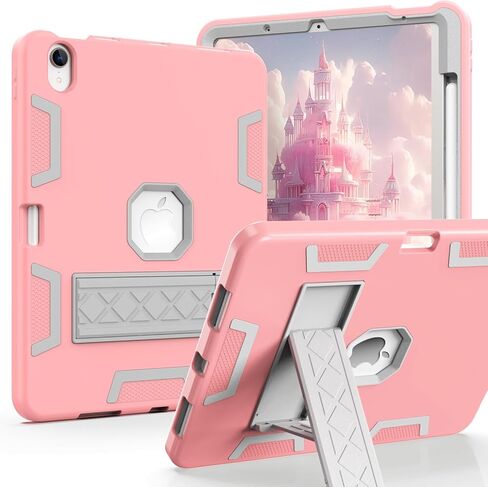 حافظة لجهاز iPad Air 11 بوصة 2024 iPad Air الجيل السادس/الخامس/الرابع مع حامل أقلام، حافظة حماية متينة رفيعة مقاومة للصدمات لجهاز iPad 11 بوصة أسود/رمادي in Kuwait