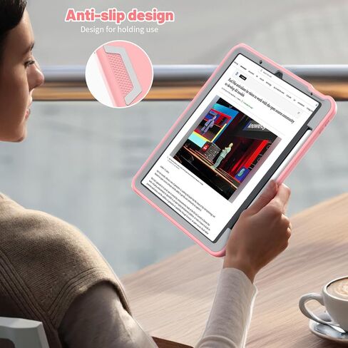 حافظة لجهاز iPad Air 11 بوصة 2024 iPad Air الجيل السادس/الخامس/الرابع مع حامل أقلام، حافظة حماية متينة رفيعة مقاومة للصدمات لجهاز iPad 11 بوصة أسود/رمادي in Kuwait
