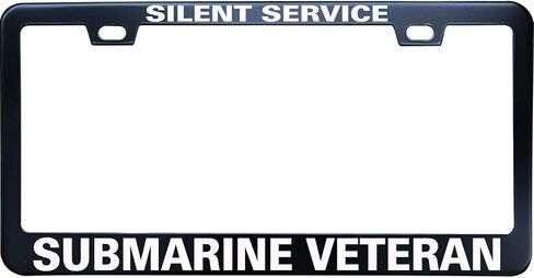2nd Infantry Division Veteran License Plate Frames - Metal Car Tag Sign for Women/Men, Standard 6x12 2-Hole and Screws Fits US & Canada in Saudi Arabia
