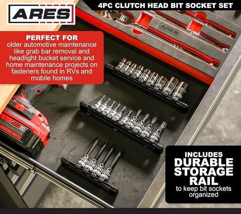 ARES 31037 – 10-Piece 3/8-Inch Drive Extra Long Torx Bit Socket Set – Durable Bit Socket Set Includes Torx Bit Sockets from T10 to T60 – 5.5-Inch Long Bit Sockets Offer Superior Reach in Saudi Arabia