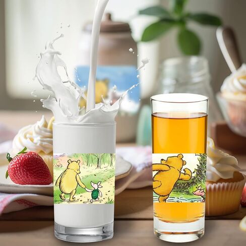 48cs Winnie Pooh Water Bottle Labels Bear Honey Party Favors Winnie Party Baby Show Decorations Winnie Pooh and His Friends Birthday Party Supplies for Winnie Mug Stickers Drink Cup Stickers in Saudi Arabia