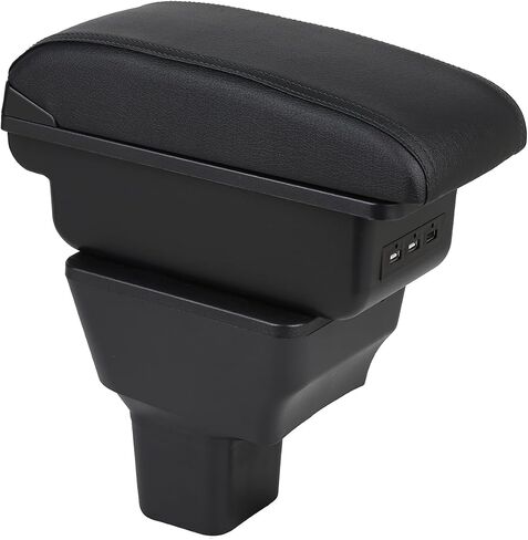 Car Armrest Box for Nissan Versa 2020-2024 Center Console Storage Auto Arm Rest Organizer Automotive Armrests (Black Line) in Saudi Arabia