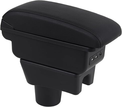 Car Armrest Box for Mitsubishi Mirage/Attrage 2014-2023 Center Console Storage Arm Rest Organizer Automotive Armrests (Black Line) in Saudi Arabia