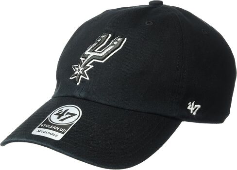 NBA San Antonio Spurs Adult NBA '47 Clean Up Adjustable Hat, One Size, Black in Saudi Arabia