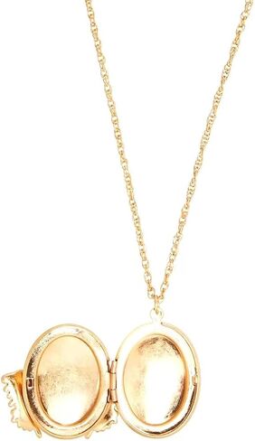 Portals Mask Locket Necklace - Gold-tone Whimsical Accessory in Saudi Arabia